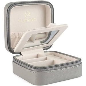 Vlando Small Portable Travel Jewelry Box